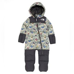 Baby 6-12 Months Long-Sleeve Retro Nuptse Bear Color Block Bunting Ski Snowsuit